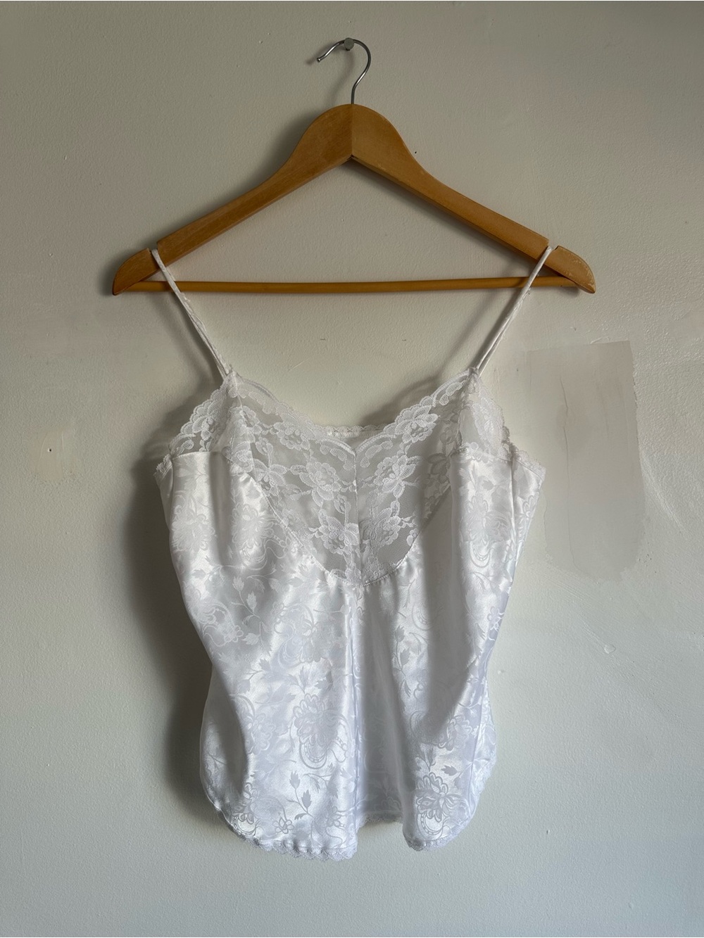 Vintage Lace Satin Camisole Top